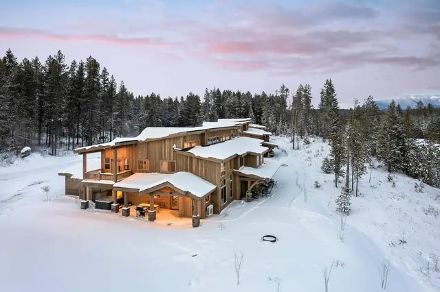 Come home after dark to the whole building glowing against the snow  your fire-pit patio waiting for one more round of stories before bed.