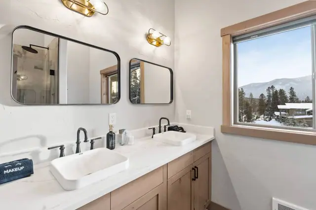 Get ready together at the double vanity without anyone waiting their turn this master bath is built for the two of you racing out the door to catch sunrise at the park.