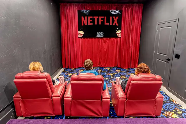 Pick your row of recliners and pull up Netflix on the big screen for movie night with the group.